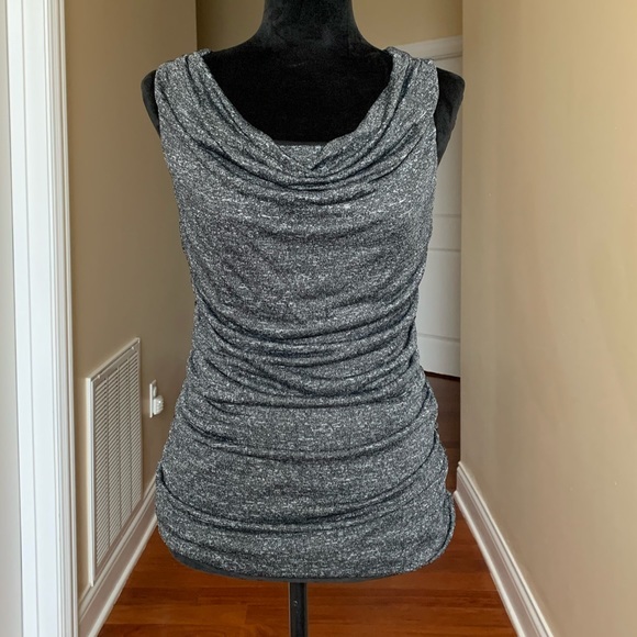 NEW....ladies draped neck dressy top - Picture 1 of 4